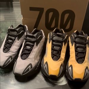 Yeezy 700 Metallic and Yeezy 700 Honey Flux